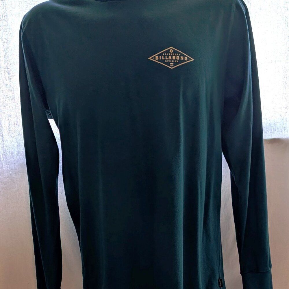 Billabong Adventure Division Long Sleeve Tee – Teal, Size L – Large Back Logo
